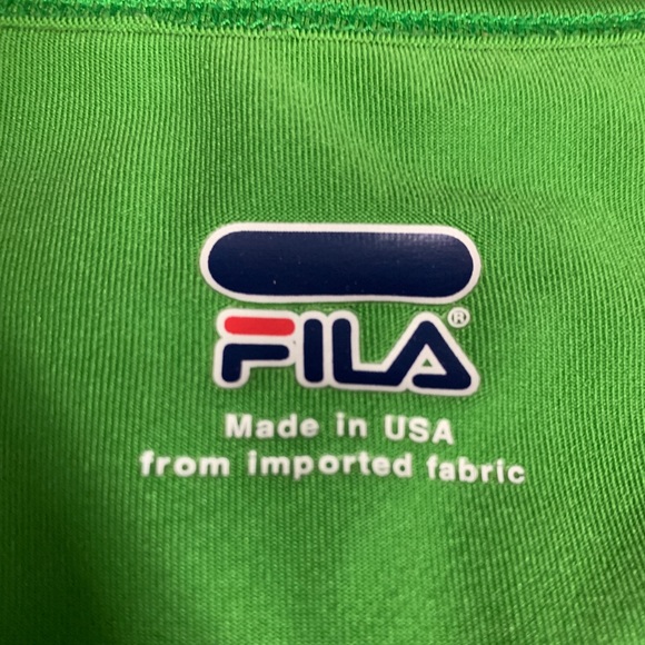 FILA Green Short Sleeves Size XL - Picture 6 of 8